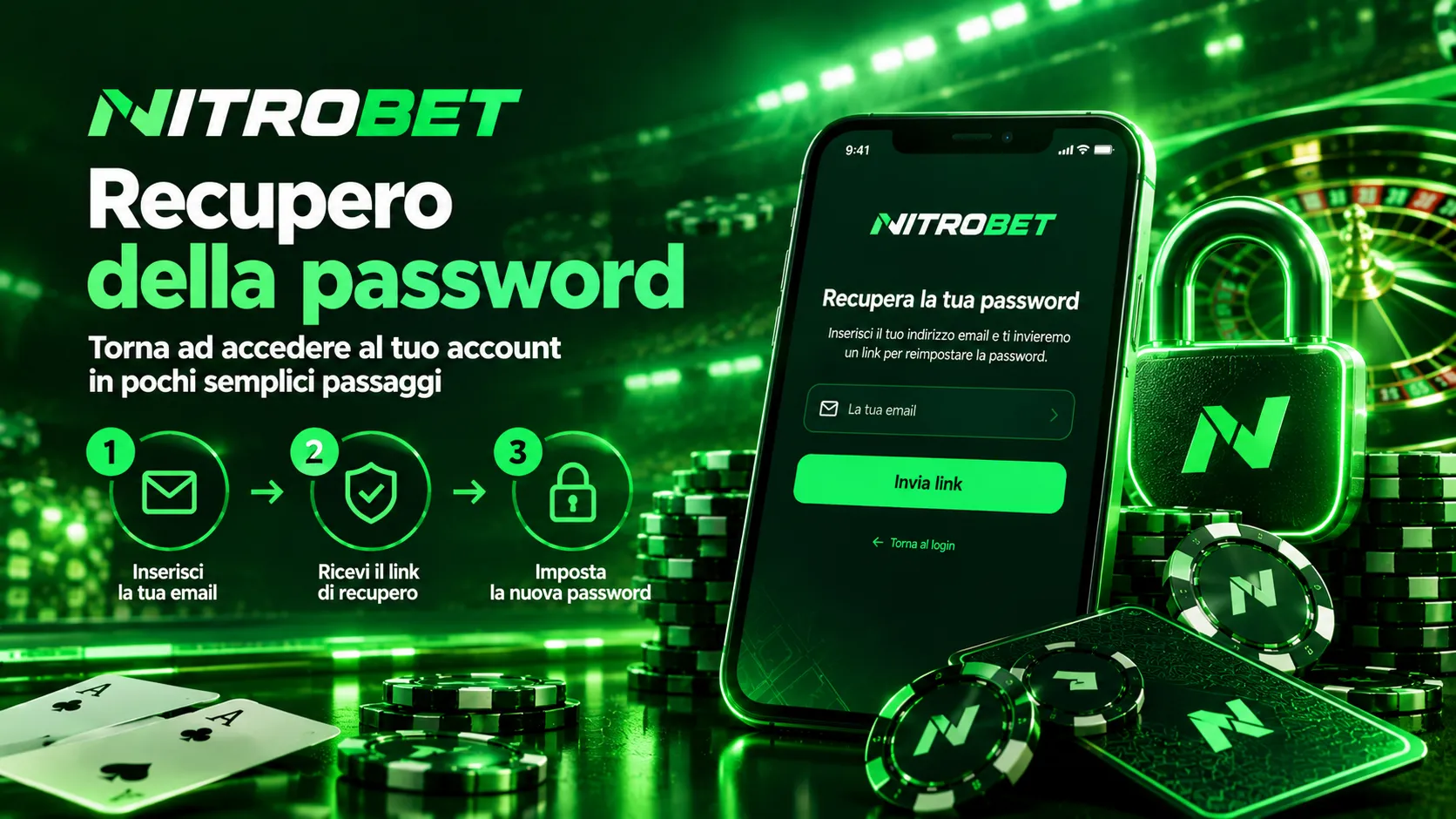 Nitrobet Recupero della password